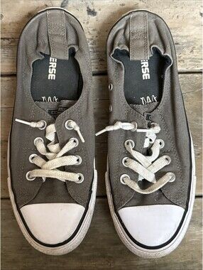 converse all star Low Top Women’s Sneakers Gray Textile Size 9 US